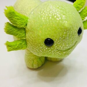 Build A Bear Green Axolotl Axoglowtl Glow In Dark Plush 2024 Glowing Halloween